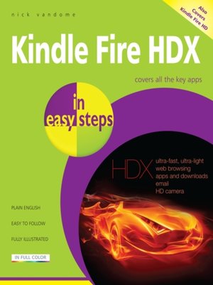 cover image of Kindle Fire HDX in easy steps